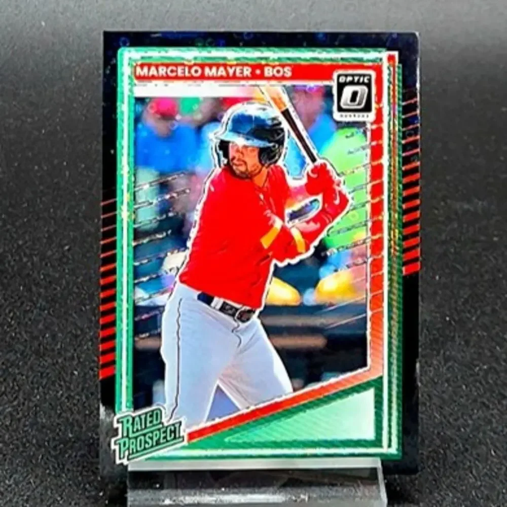 Marcelo Mayer Topps Black Pandora Prizm RC Boston Red Sox Top Prospect
